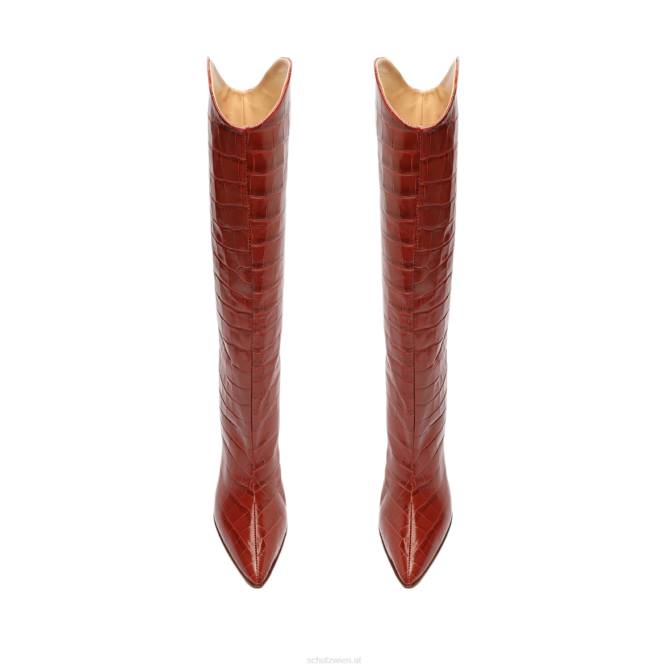 bei Schutz Maryana-Blocklederstiefel Rotbraun D60T741