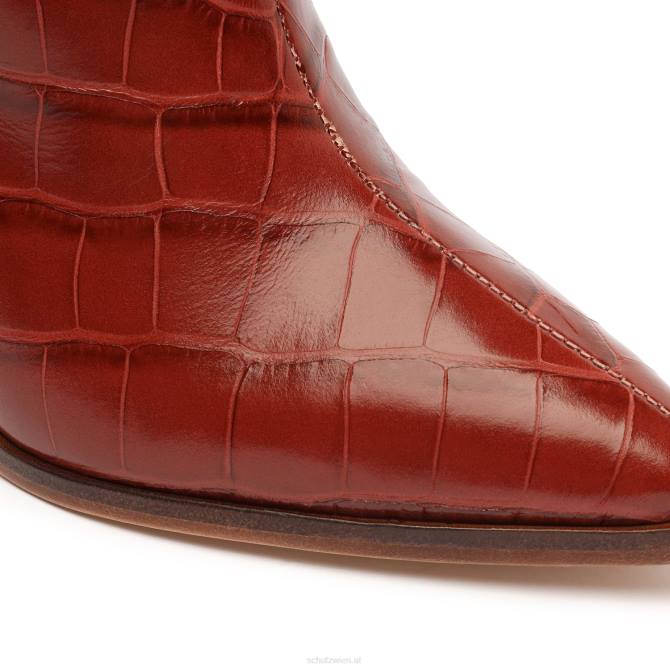 bei Schutz Maryana-Blocklederstiefel Rotbraun D60T741