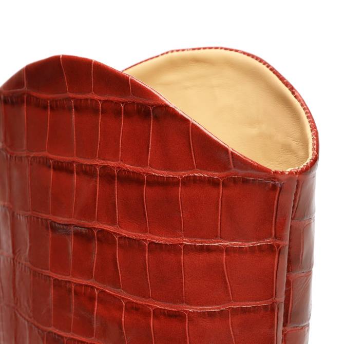 bei Schutz Maryana-Blocklederstiefel Rotbraun D60T741