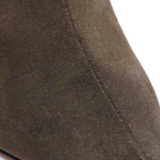 bei Schutz Maryana-Spitzenstiefel aus Rindswildleder Militärgrün D60T816