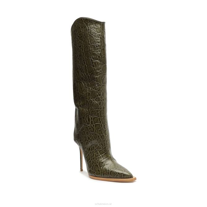 bei Schutz Maryana Welt-Wildlederstiefel Militärgrün D60T776