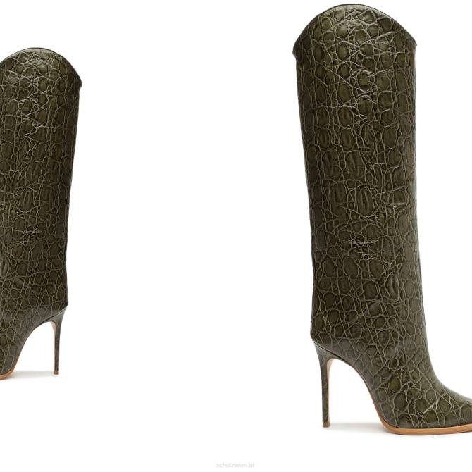 bei Schutz Maryana Welt-Wildlederstiefel Militärgrün D60T776