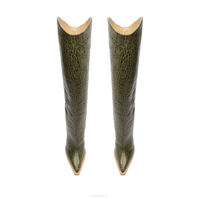 bei Schutz Maryana Welt-Wildlederstiefel Militärgrün D60T776