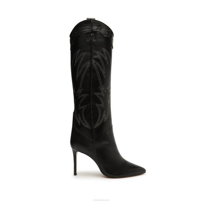 bei Schutz Maryana West Lederstiefel Schwarz D60T806
