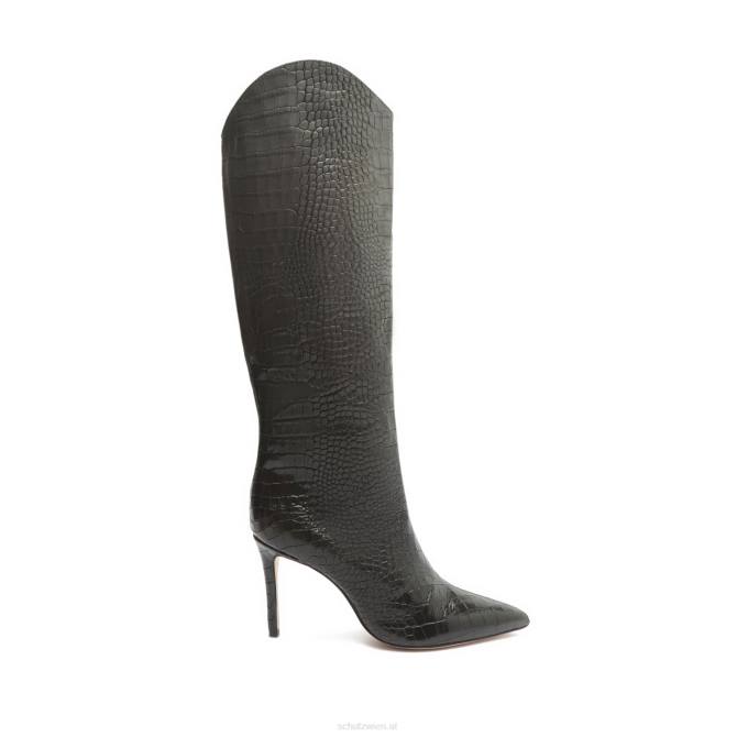 bei Schutz Maryana lässiger Lederstiefel Schwarz D60T820