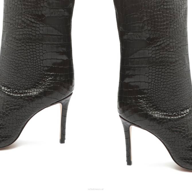 bei Schutz Maryana lässiger Lederstiefel Schwarz D60T820