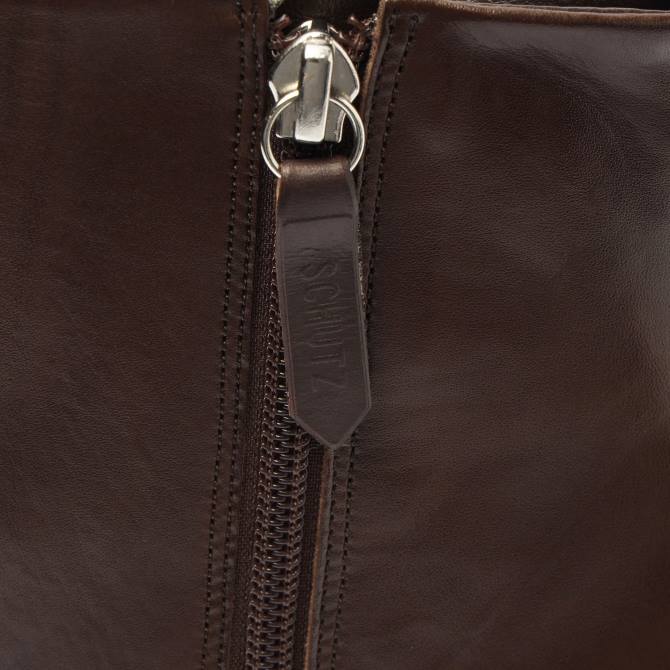 bei Schutz Mikki Lederstiefelette dunkle Schokolade D60T857