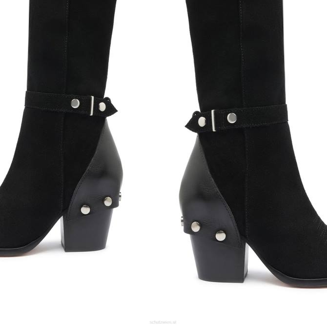 bei Schutz Rianne Wildlederstiefel Schwarz D60T756