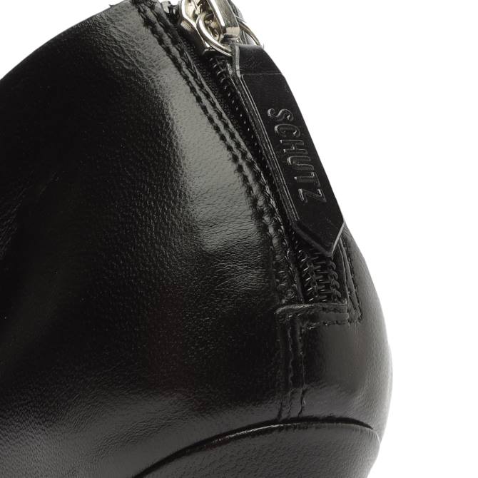 bei Schutz Sidonie-Lederstiefelette Schwarz D60T714