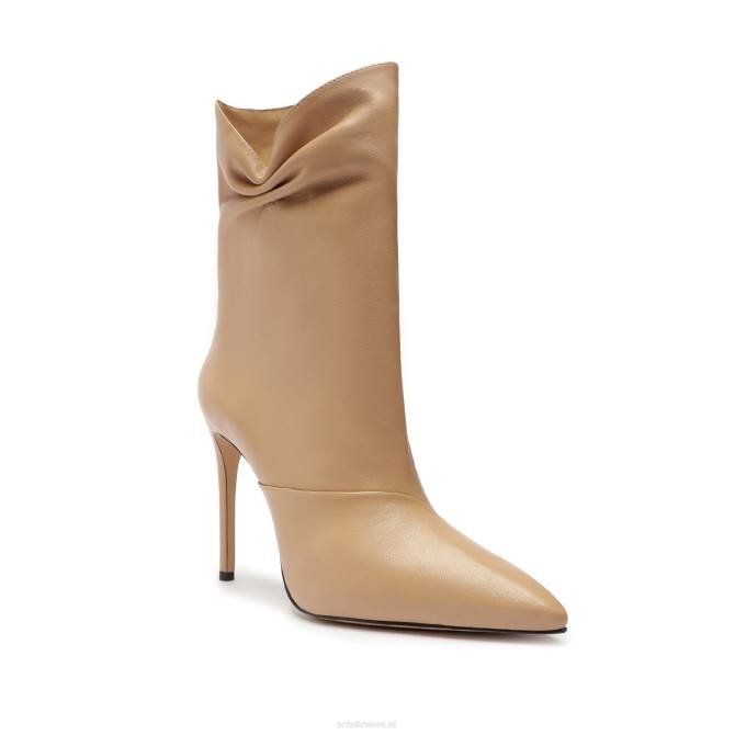 bei Schutz Sidonie-Lederstiefelette in der Mitte der Wade Mandel D60T904