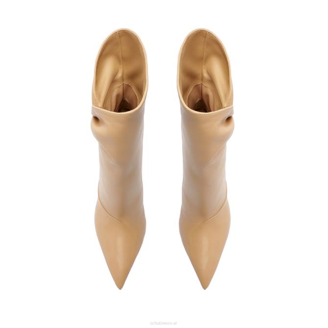 bei Schutz Sidonie-Lederstiefelette in der Mitte der Wade Mandel D60T904