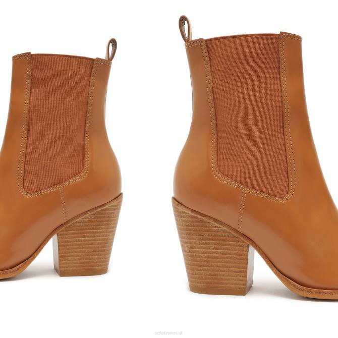 bei Schutz Springsteen-Lederstiefelette Karamell D60T845