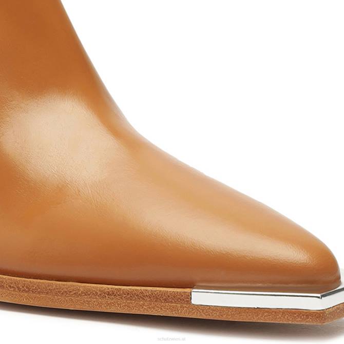bei Schutz Springsteen-Lederstiefelette Karamell D60T845