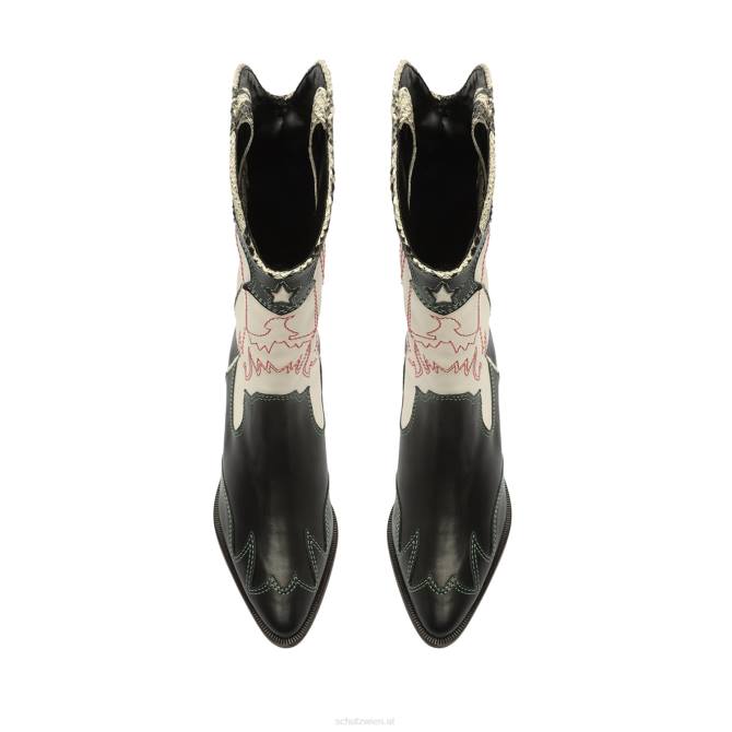 bei Schutz Stiefelette aus Cicera-Leder Schwarz D60T763