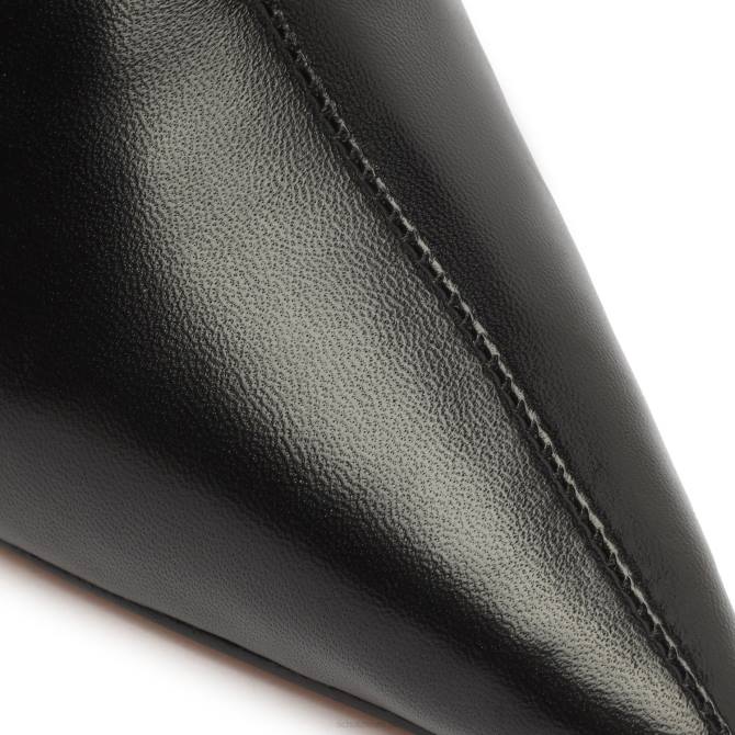 bei Schutz Stiefelette aus Clementine-Nappaleder Schwarz D60T852