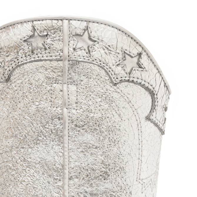 bei Schutz Stiefelette aus Metallic-Leder von Cicera Silber D60T888