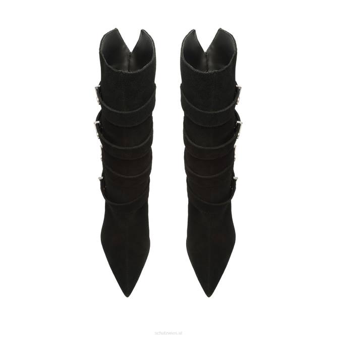 bei Schutz Stiefelette aus Nyle-Rindswildleder Schwarz D60T851