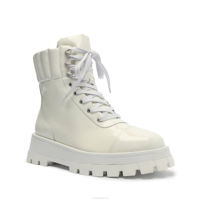 bei Schutz Stiefelette aus Sutton-Lackleder Weiss D60T892