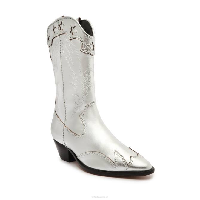 bei Schutz Stiefelette aus metallischem Nappaleder von Cicera Silber D60T829
