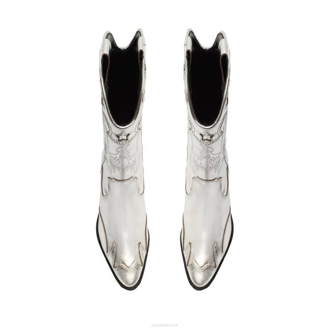 bei Schutz Stiefelette aus metallischem Nappaleder von Cicera Silber D60T829