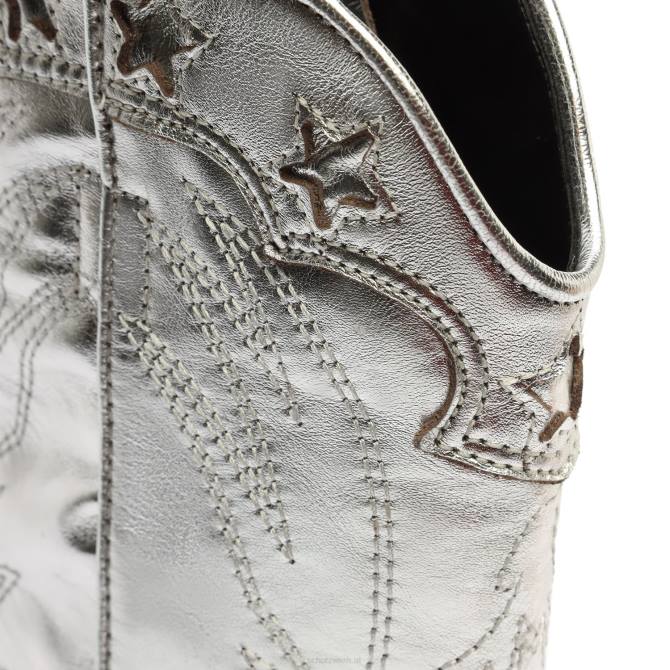 bei Schutz Stiefelette aus metallischem Nappaleder von Cicera Silber D60T829