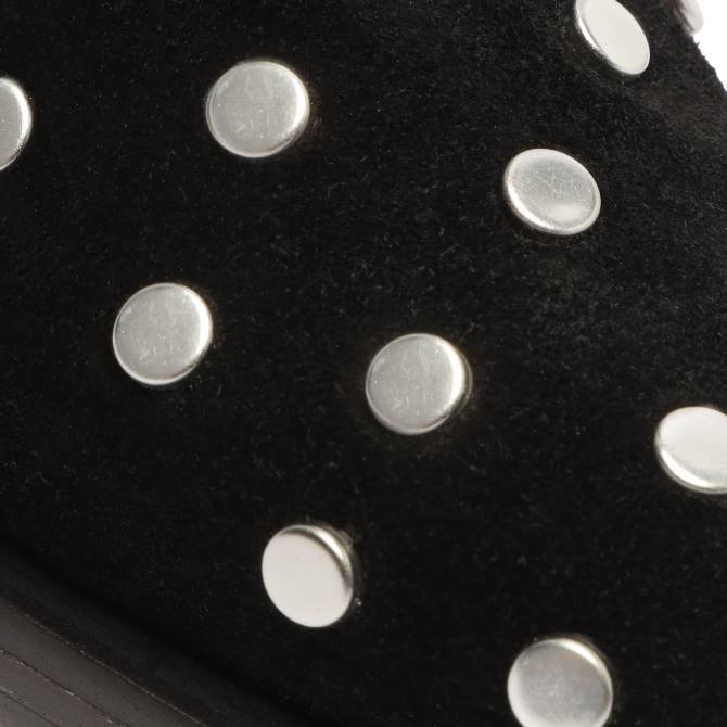 bei Schutz Zachy-Nieten-Stiefelette aus Wildleder Schwarz D60T184